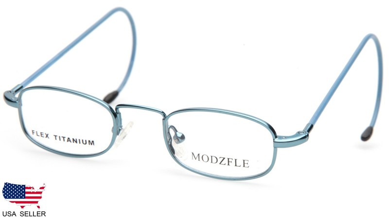 NEW Kids Modz FLE MX930 SATIN BLUE EYEGLASSES GLASSES MODZFLE 38-20-100 B23mm