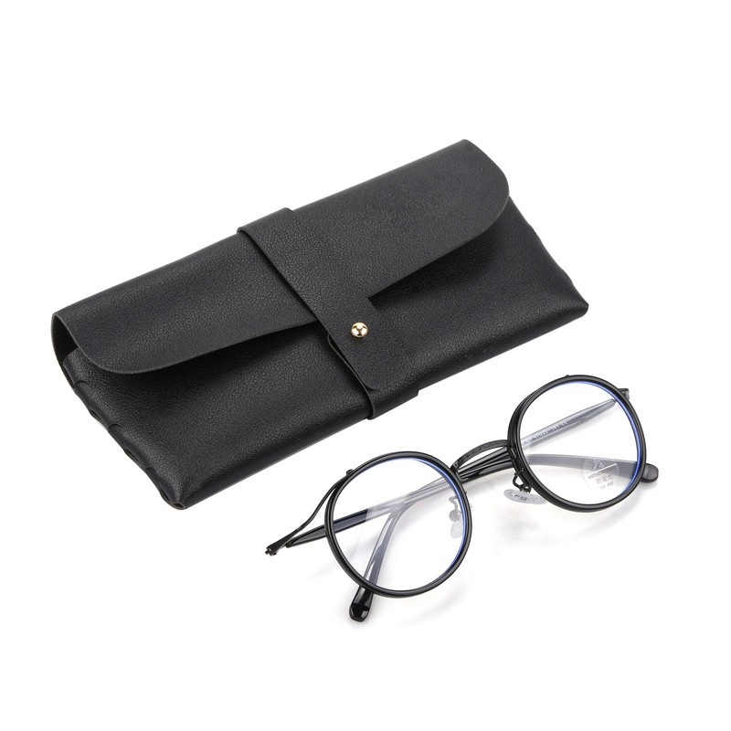 Metal Retro Eyeglass Frame Round Clear Glasses Women Men Stylist Decor
