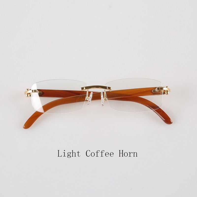 Eyeglasses Rimless Square Vintage Unique Handmade Horn Glasses Eyeglass Frames gallery