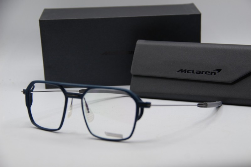 NEW MCLAREN MLMAG001 C03 BLUE GREY GUNMETAL AUTHENTIC FRAMES EYEGLASSES 54-18