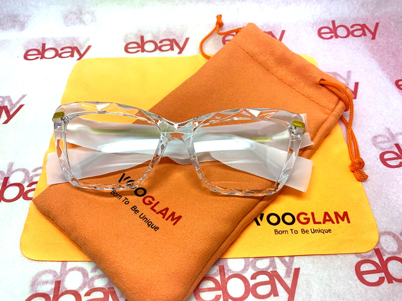 😎 Annie Full Rim M Rectangle Crystal Clear Eyeglasses Frames 40-54-137 mm