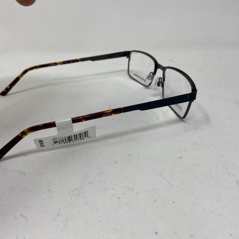 Randy Jackson Eyewear 1064 300 57-18-150 BLUE FLEX HINGE EYEGLASSES 280K gallery