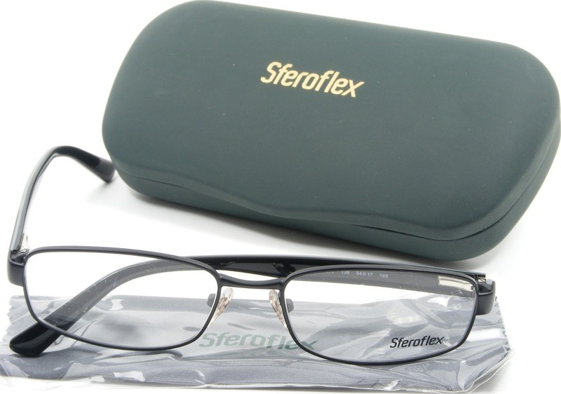 Sferoflex SF 2277 136 Matte Black /Gray Metal Eyeglasses Glasses Frame 54-17-140