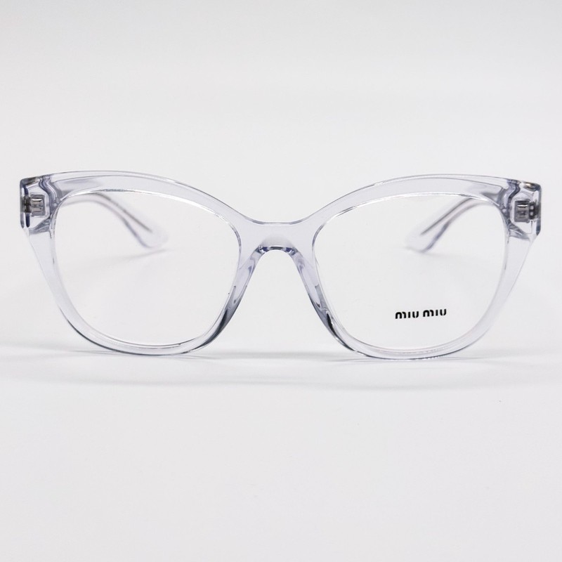 NEW MIU MIU MU05XV EYEGLASSES, MIU MIU WOMEN TRANSPARENT CAT EYE MU 05XV 15Z1O1 gallery