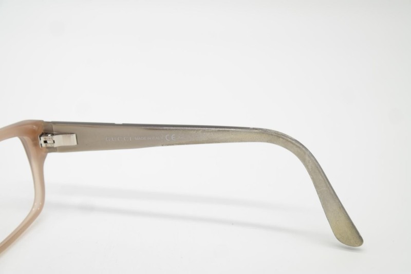 Gucci GG 3133 Brown Silver Gray Oval Eyeglasses Frame gallery