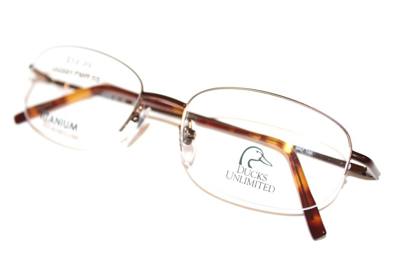 TITANIUM DUCKS UNLIMITED DU 120 BRZ BROWN BRONZE EYEGLASSES MEN FRAMES 55-18-145 gallery