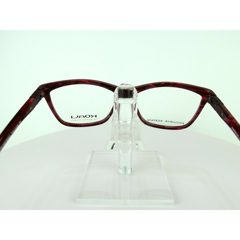 KOALI 7964 K (RR040) Burgundy Transparent 55 x 14 SPRING HINGE Eyeglass Frames gallery