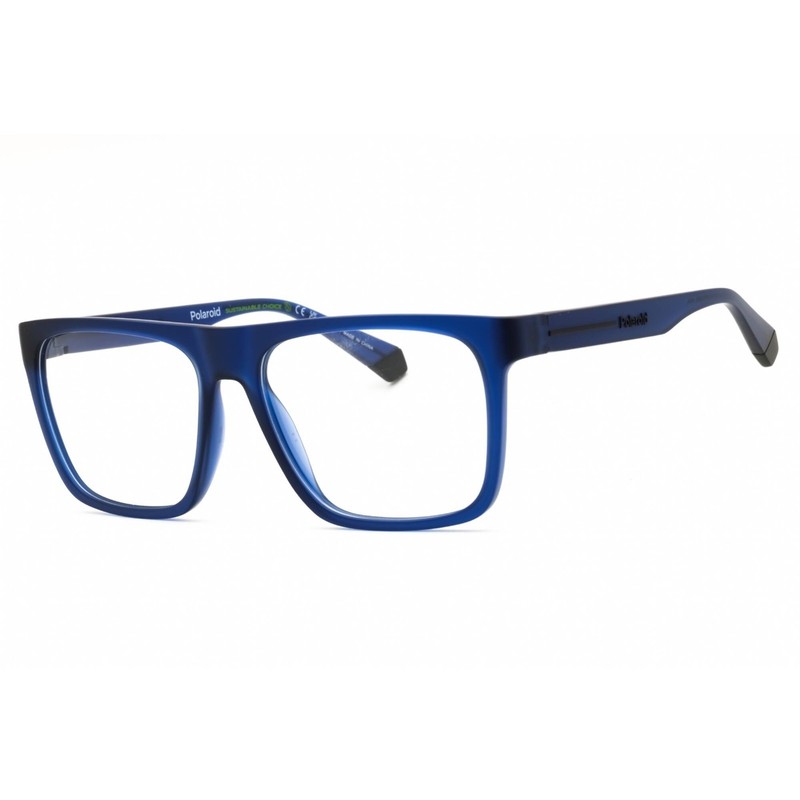 Polaroid Core Unisex Eyeglasses Matte Blue Rectangular Frame PLD D533 0FLL 00