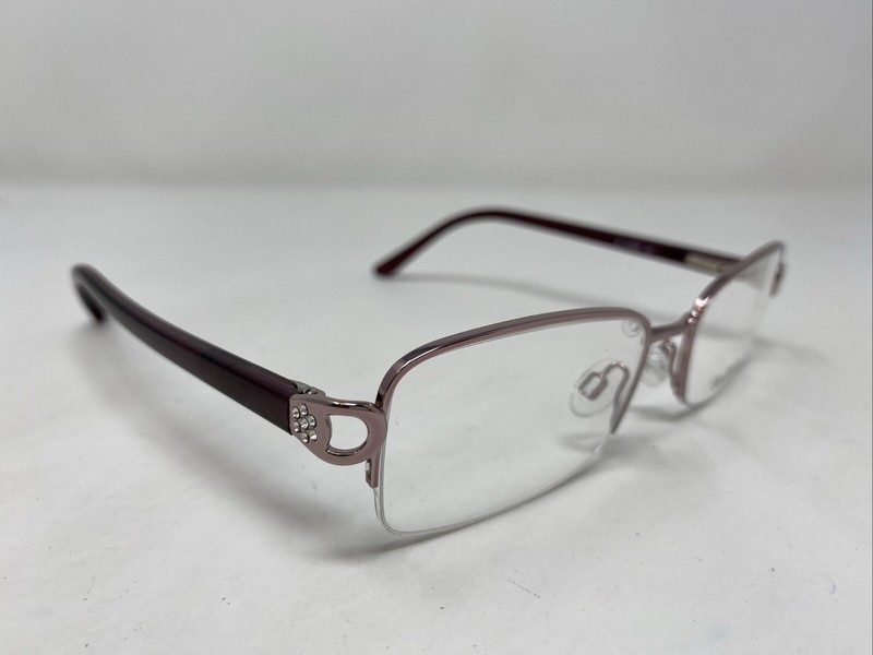 Bellissima BL 1032BL 3113 51-17-135 Pink Metal Half Rim Eyeglasses Frame /R71 gallery