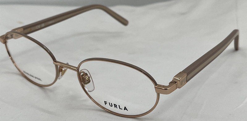 Furla Women's VFU998 02AM Shiny Copper Gold Eyeglass Size 53mm-18mm-140 gallery