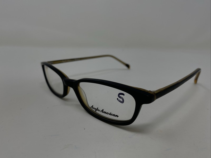 Anglo American England MOD272 TABL Matt 50-19-140 Black Eyeglasses Frame BM80 gallery