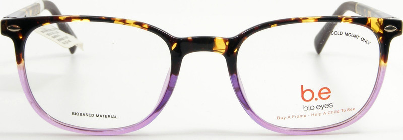 b.e bio eyes BE33 WILLOW BWNBLTORT Brown Violet Tortoise Eyeglasses 50-20-140