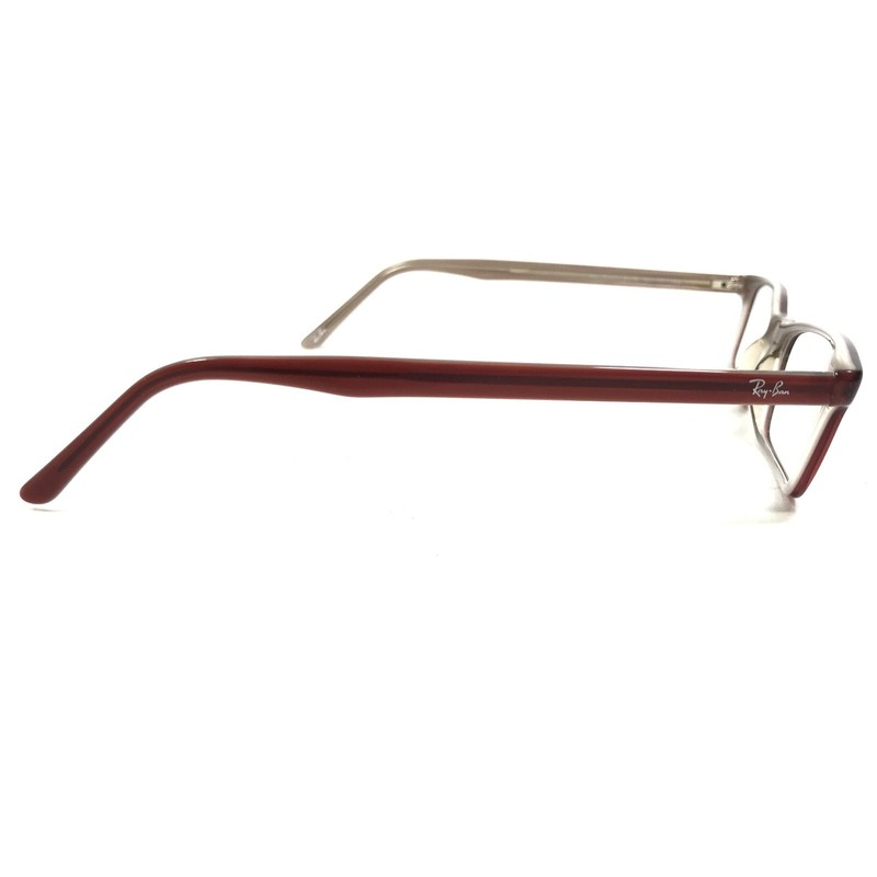 Ray-Ban Eyeglasses Frames RB5027 2079 Gray Burgundy Red Rectangular 50-17-140 gallery