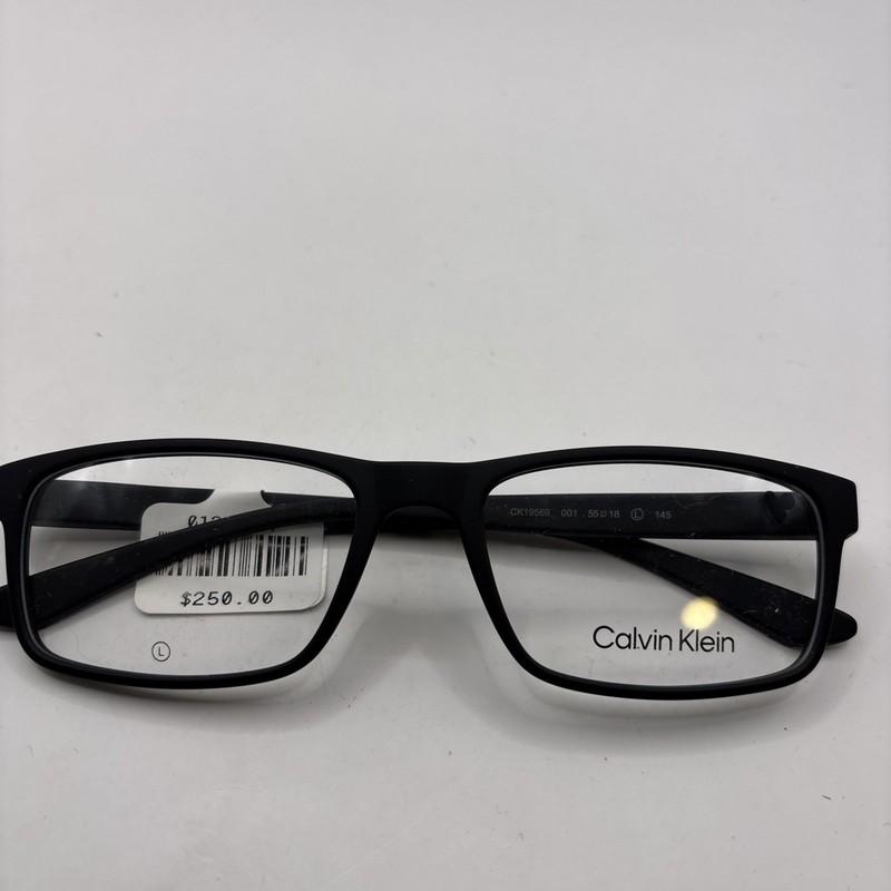 CALVIN KLEIN CK19569 001 BLACK MATTE 2210 UNISEX AUTHENTIC EYEGLASSES 55-18-145
