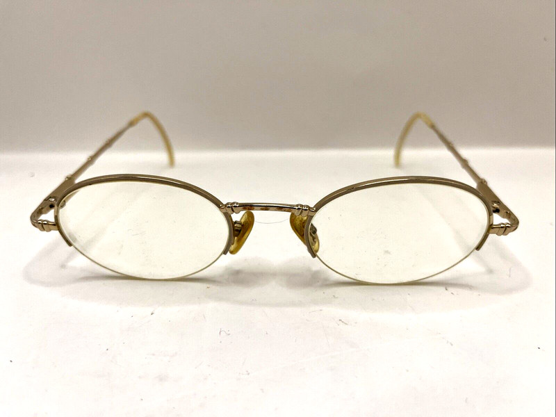 Cazai Eyeglasses MOD 1134 Col 718 Designer Frames Only Gold 49-21-135