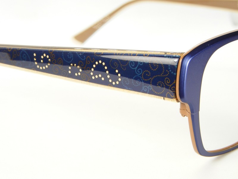 PRODESIGN DENMARK 5147 3431 BLUE MATT EYEGLASSES 52-17-139mm (DEMO LENS MISSING) gallery