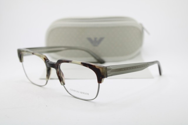 NEW GIORGIO ARMANI AR 7208 5887 BROWN HAVANA GUNMETAL AUTHENTIC EYEGLASSES 54-19