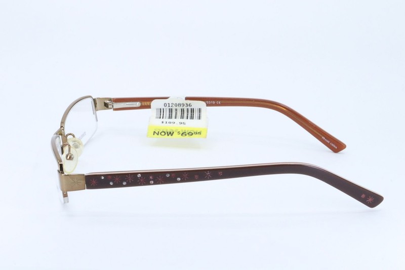 Seventeen SV5319 Brown Rectangle Women Half Rim 48-17-135 Eyeglasses Frames gallery