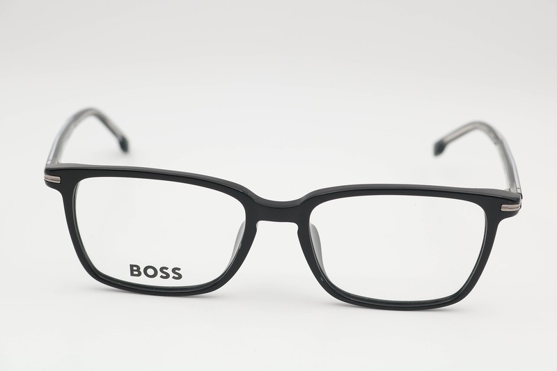 Boss 1670/F 807 Black Rectangle Eyeglasses Frames 55-18-145