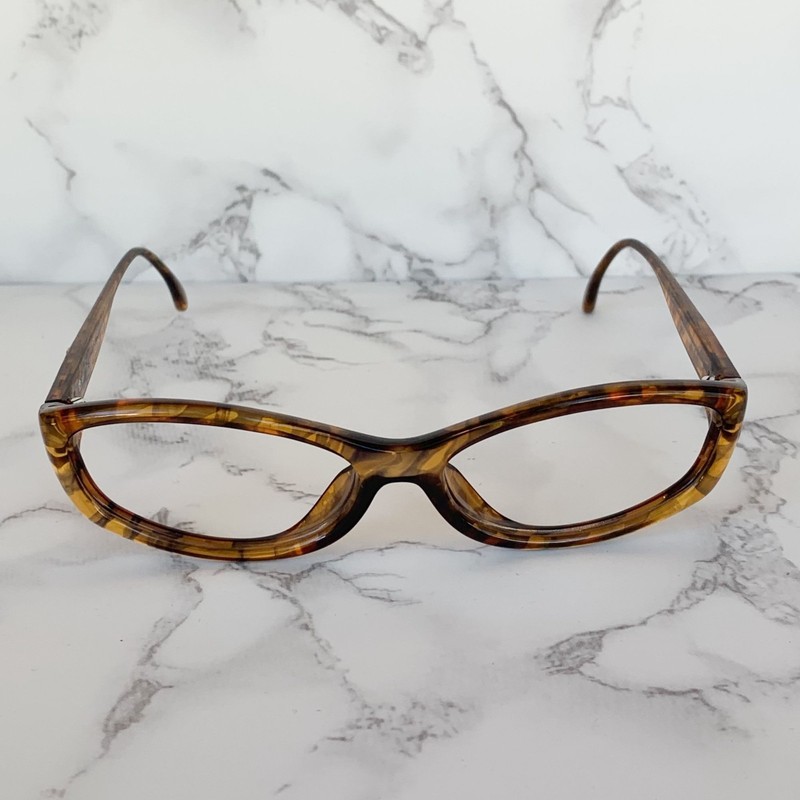 Vintage Paloma Picasso 3747 Frames Only Tortoise Oval 90s Signature Designer