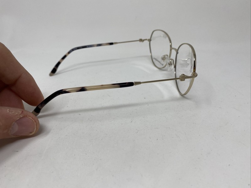 BCBGMAXAZRIA MOIRA BLACK MARBLE GOLD 54/16/135 EYEGLASSES FRAME ER92 gallery