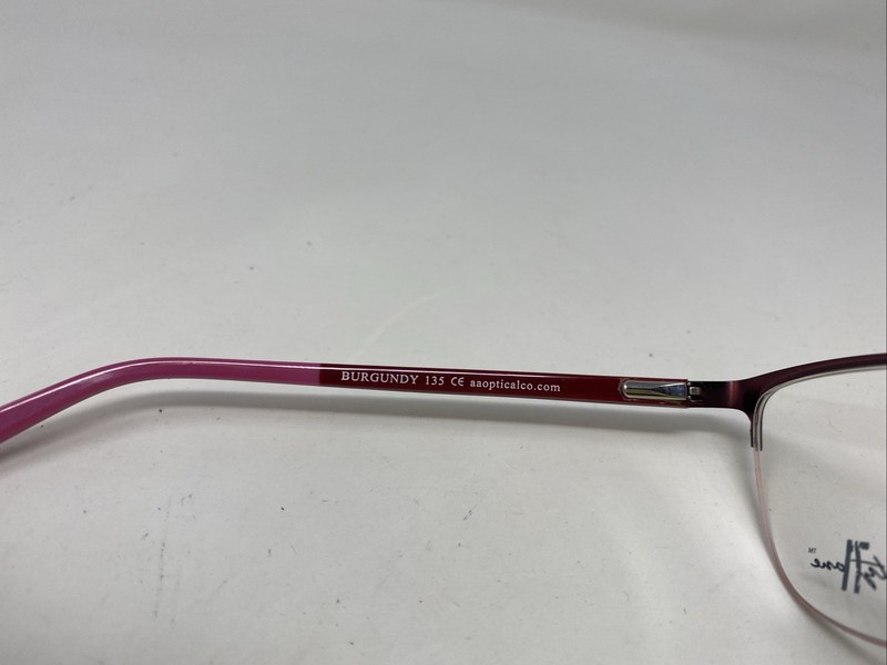 Seventy One SWARTHMORE BURGUNDY 52-16-135 Half Rim Eyeglasses Frame VU29 gallery