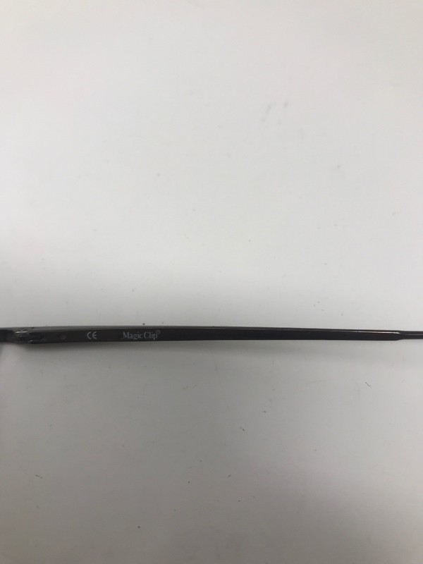 Magic Clip Womens Eyeglasses M254 47-18-145 Dark Brown Polish NR69 gallery