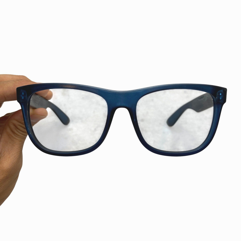 Ray Ban Wayfarer Eyeglasses Designer Eyewear Blue Matte Square