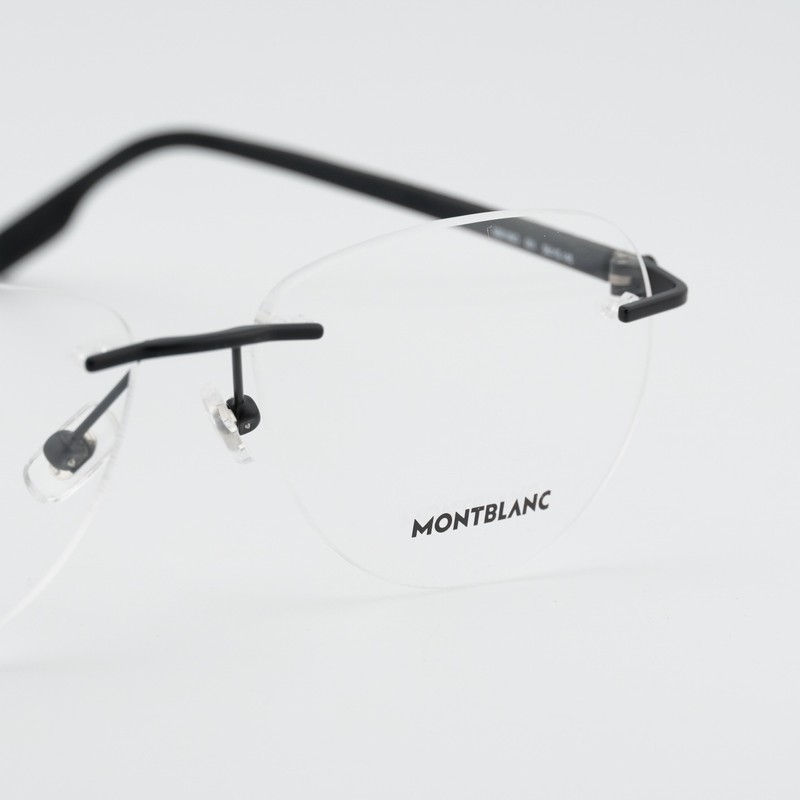 NEW Montblanc MB0186O 001 Black 56mm Eyeglasses gallery