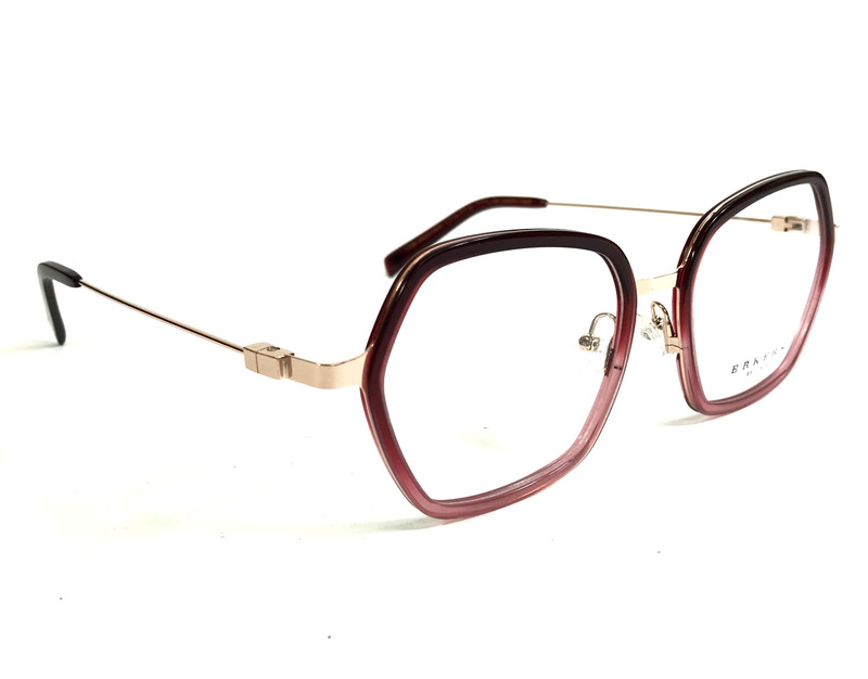 Erkers Eyeglasses Frames GREEN PARK CHERRY FADE Red Rose Gold Full Rim 54-20-145 gallery