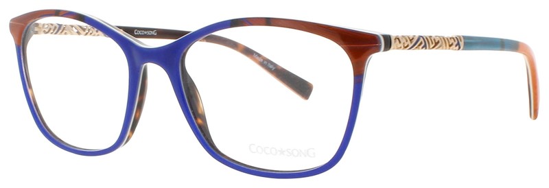 COCO SONG CS LITTLE QUEEN CV204.02 09 C02 Eyeglasses BLACK RED Frame 54 mm