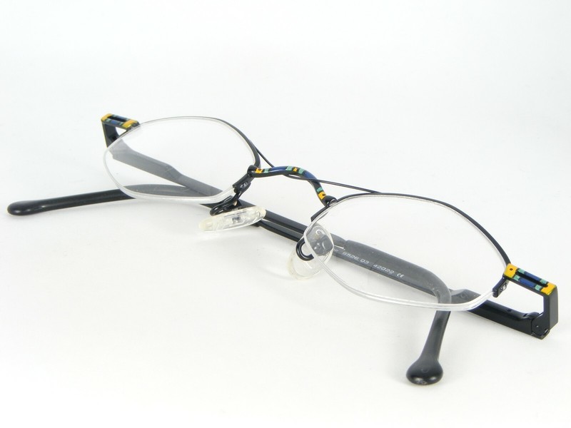LB-line 6526 03 BLACK /MULTICOLOR EYEGLASSES GLASSES METAL FRAME 42-22-138mm gallery