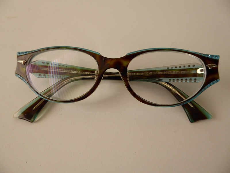 Jean Lafont Eyeglasses Eldorado 675 Tortoise Aqua Blue Frame France 52[]17 142