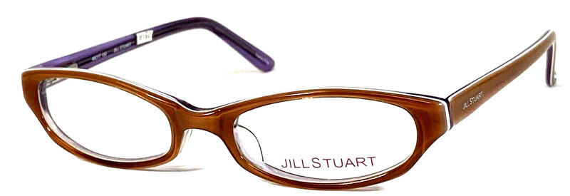 JILL STUART JS163-2 NOS Light Beige/Purple 48-17-130 Eyeglasses Frame