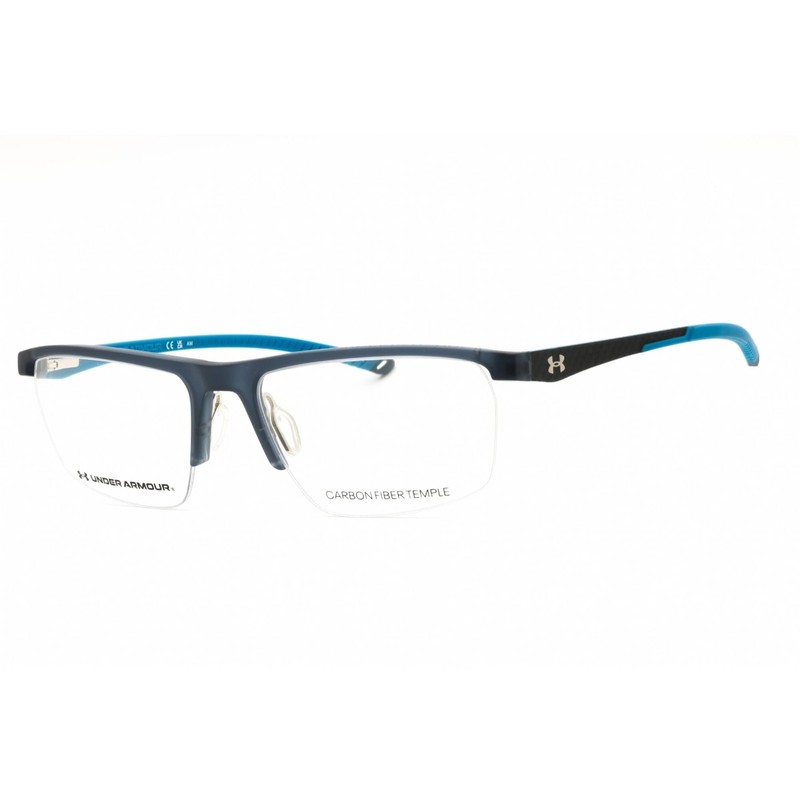 Under Armour Men’s Eyeglasses Grey/Blue Metal Half Rim Frame UA 5060/G 009V 00