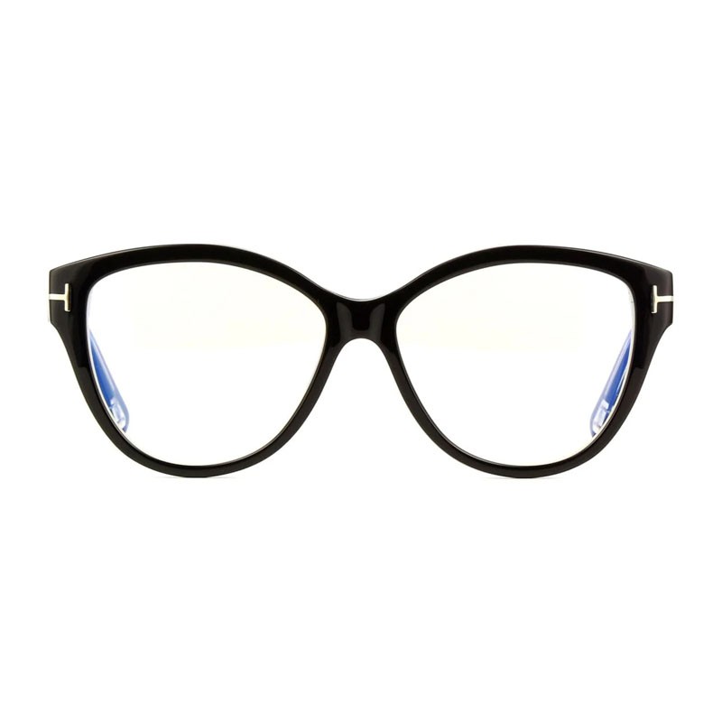 Tom Ford FT5954-B 003 Black/Crystal/Clear Blue Light Block 54mm Eyeglasses Ne... gallery