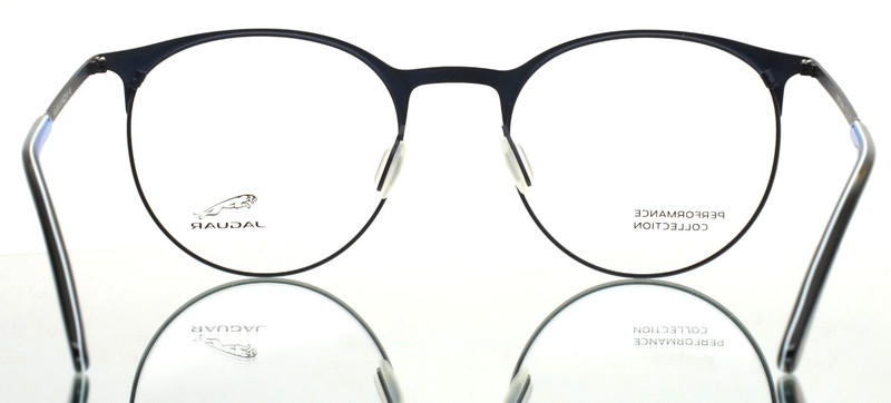 JAGUAR 33842 3100 Blue Silver Mens Round Eyeglasses 49-20-145 B:43 gallery