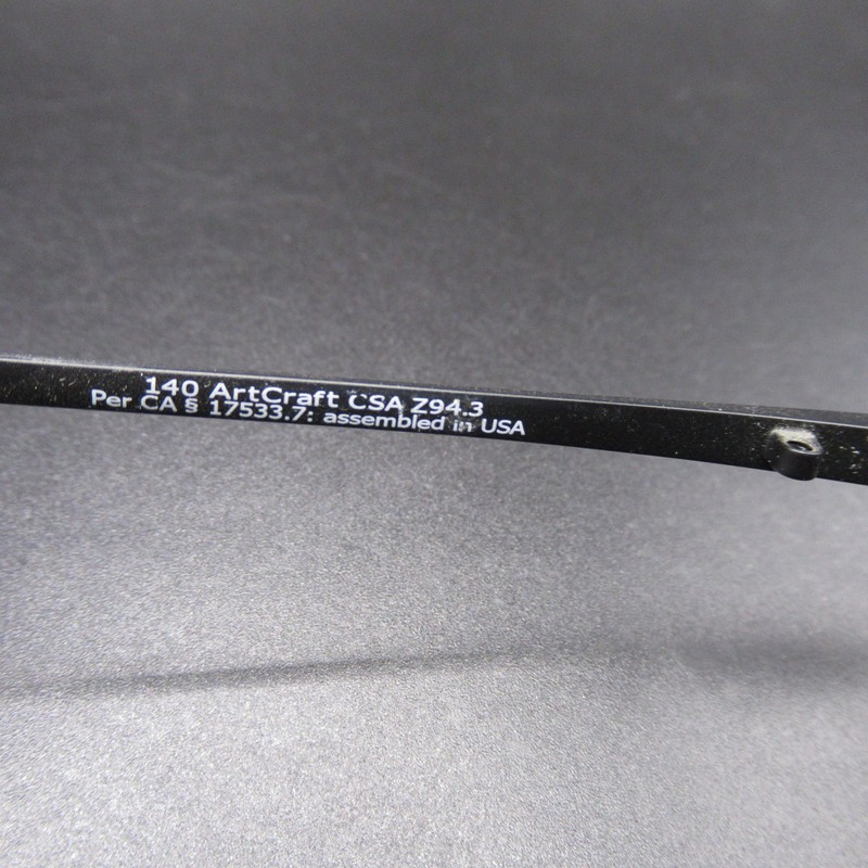 ArtCraft USA Workforce WF432AM Black Oval Eyeglass Frames 43-20-140 New W/ Tags gallery