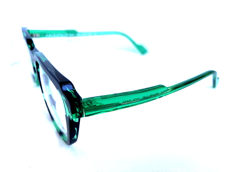 FACE A FACE STAMP 2 0497 53mm Green Men's Eyeglasses Frame 53-20-149 RARE LAST gallery