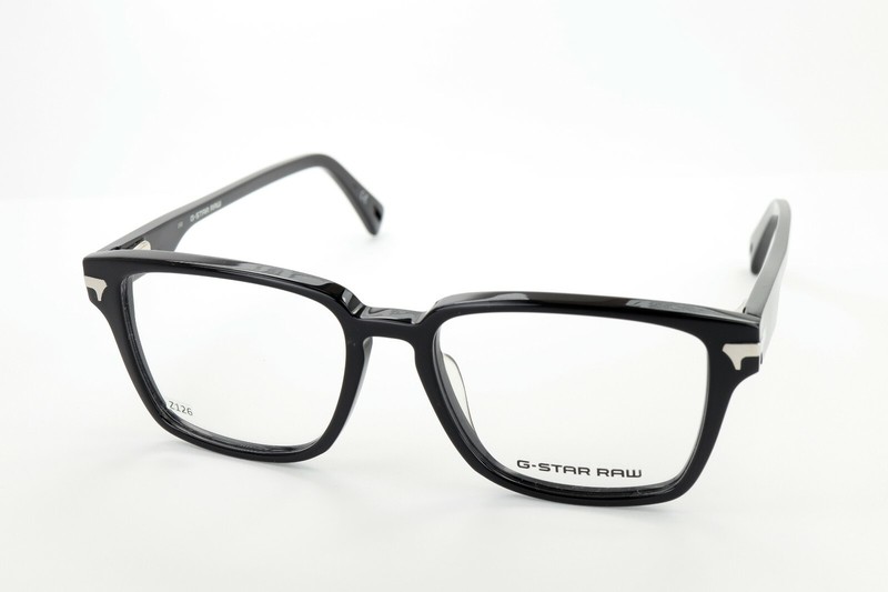 G-STAR RAW GS2620-001 THIN JEFFERS Polished Black 52-17-150 Frames Flex Z126