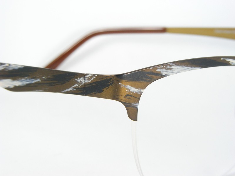 Opdo 7560-2 BRONZE /WHITE /OTHER EYEGLASSES GLASSES FRAME 52-17-140mm Germany gallery