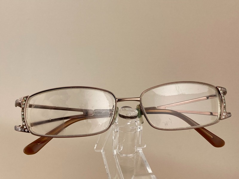 Versace Eyeglassses Frame Italy MOD 1091 1045 52[]15 135 Bronze Rhinestones gallery