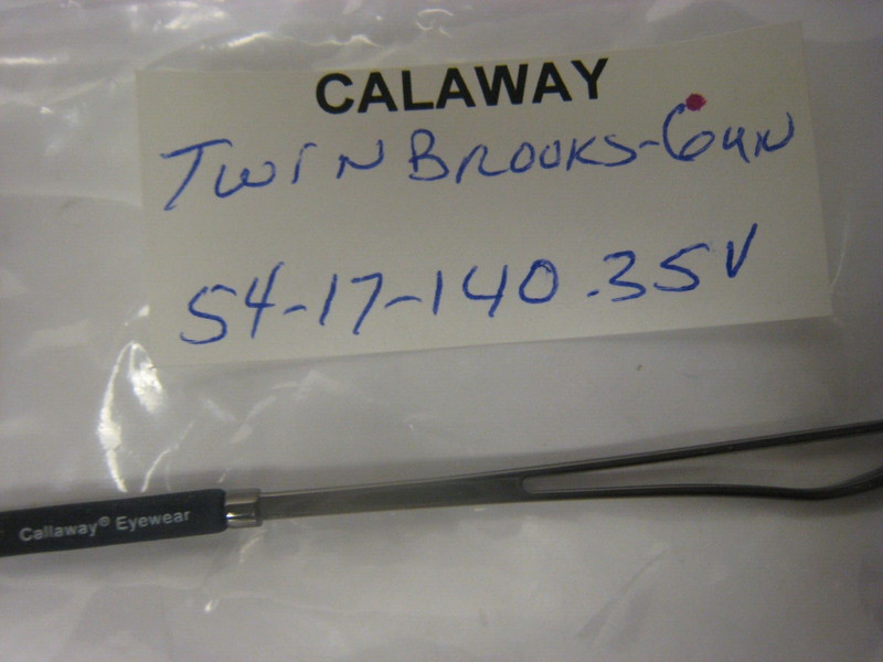 CALLAWAY TWIN BROOKS style GUNMETAL Eyeglasses 54-17-140-35v DEMO with case gallery