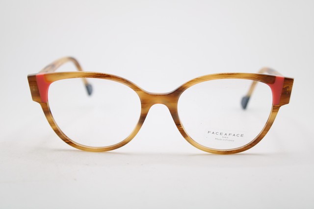 NEW FACE A FACE EILEEN 2 COL 170 AP BROWN PINK HORN AUTHENTIC EYEGLASSES 52-18 gallery