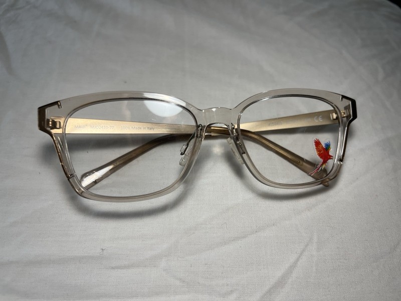 Maui Jim Eyeglasses Glasses MJO 2410-77 Crystal Light Taupe Rose Gold 50.5mm gallery
