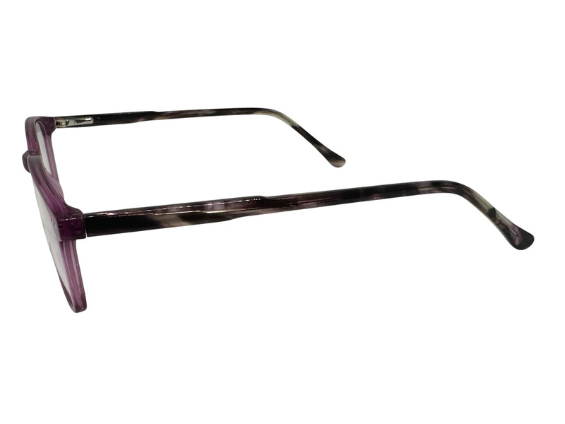 Eyeglasses For Women's Rectangle Purple/Havana Plastic Full-Rimless Demo-Lens gallery