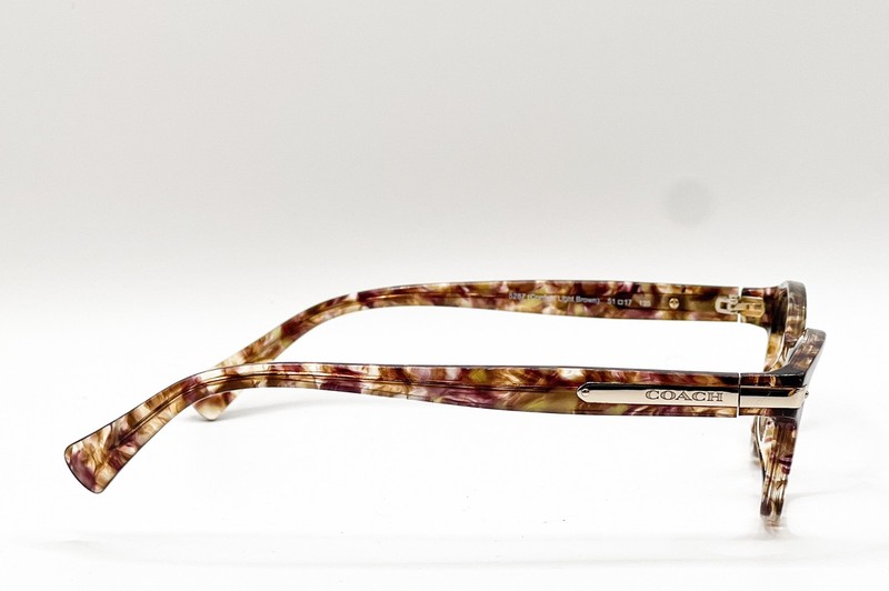 Coach HC 6065 5287 Light Brown Confetti Tortoise Eyeglass Frames 51-17-135 gallery