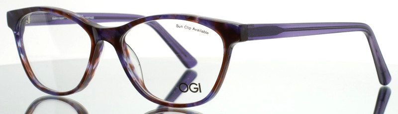OGI Heritage 7155 1824 Purple Tortoise Womens Full Rim Eyeglasses 50-15-140 B:37
