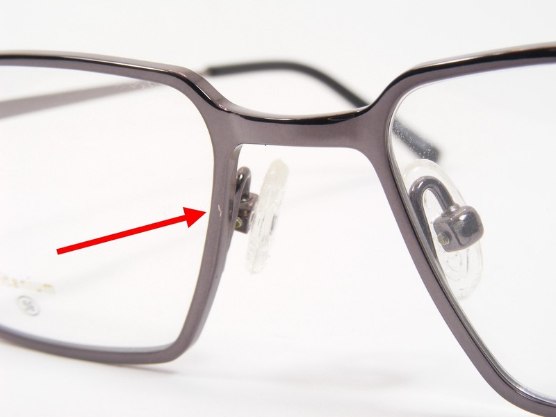OCCHIALI FITCHE 3337U Gunmetal TITANIUM EYEGLASSES 59-16-140mm (NOTES) Japan gallery