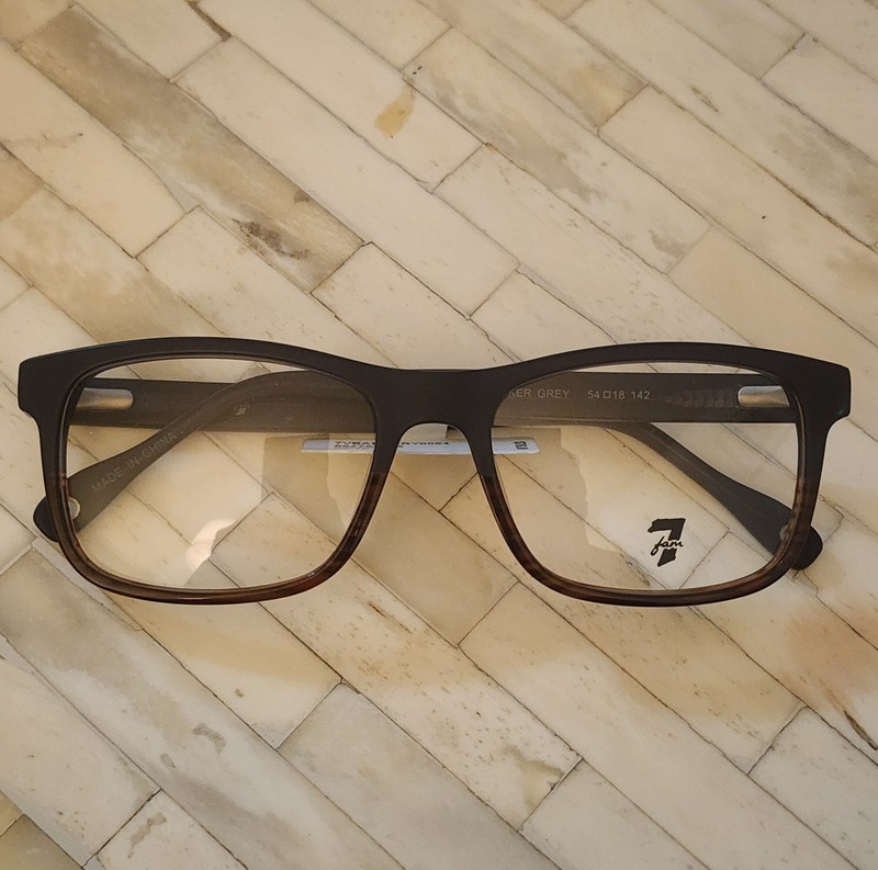 7 FAM For All Mankind Baker Grey Eyeglass Frames 54-18-142 – NWT